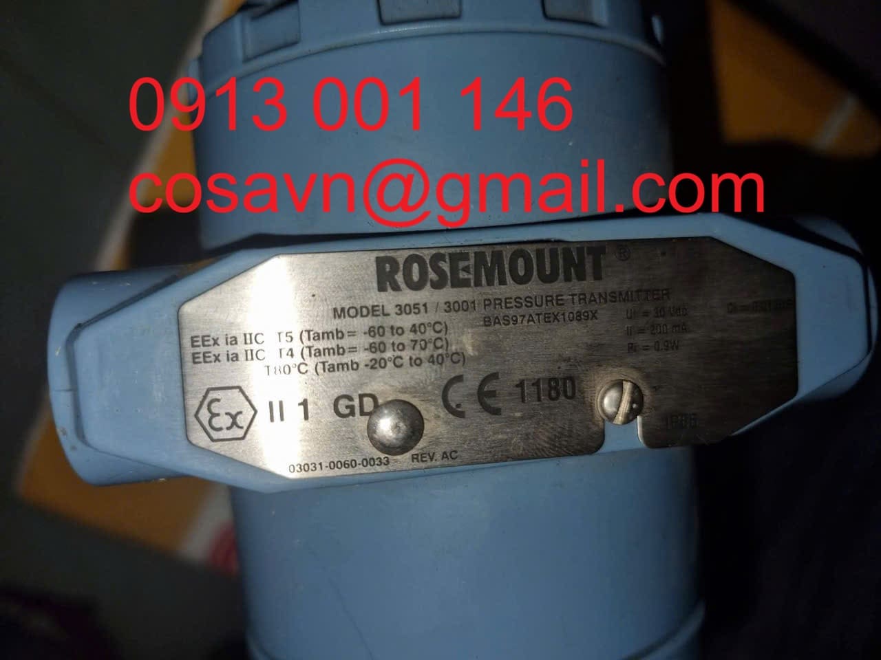 Cảm biến áp suất Rosemount 3051 / 3001  3051 / 3001